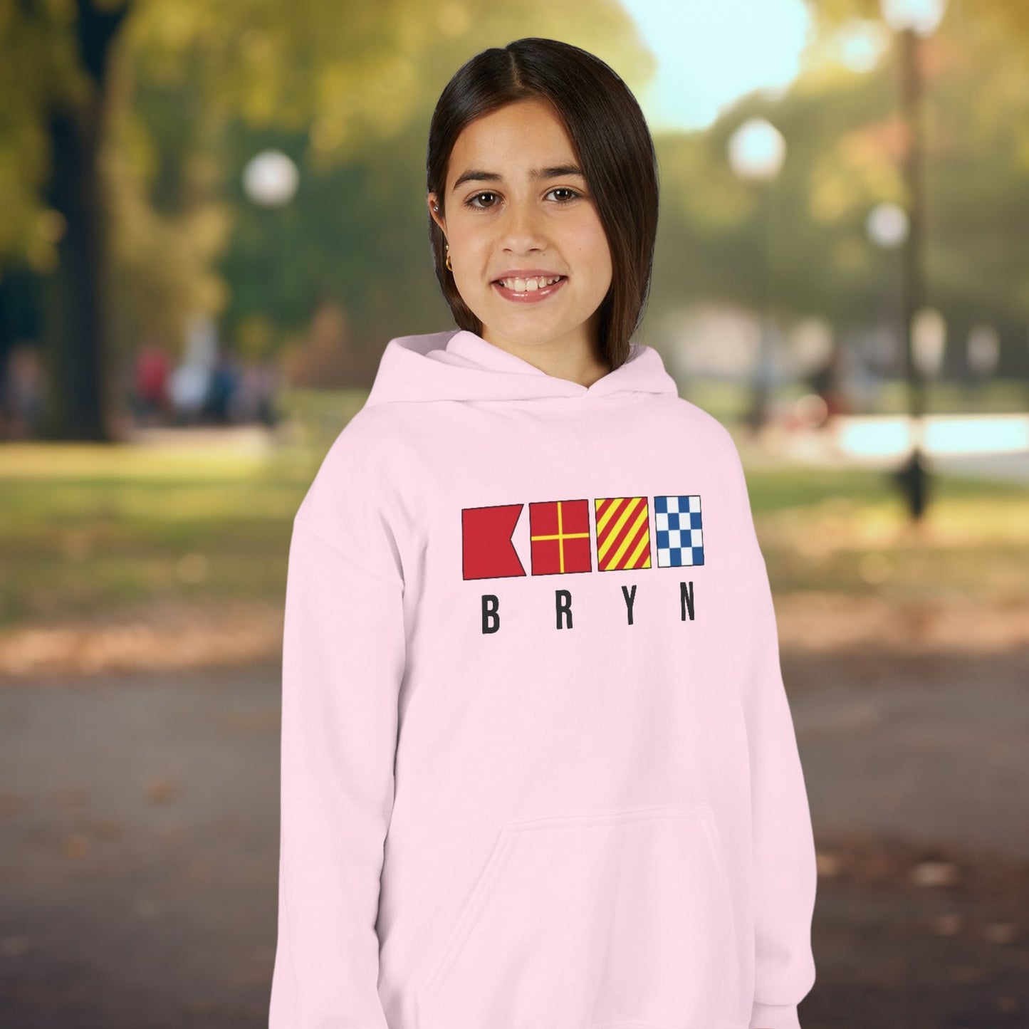 Nautical Signal Flags Youth Hoodie