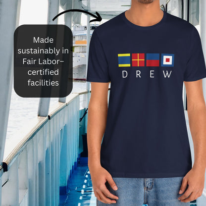 Personalized Nautical Flag Shirt