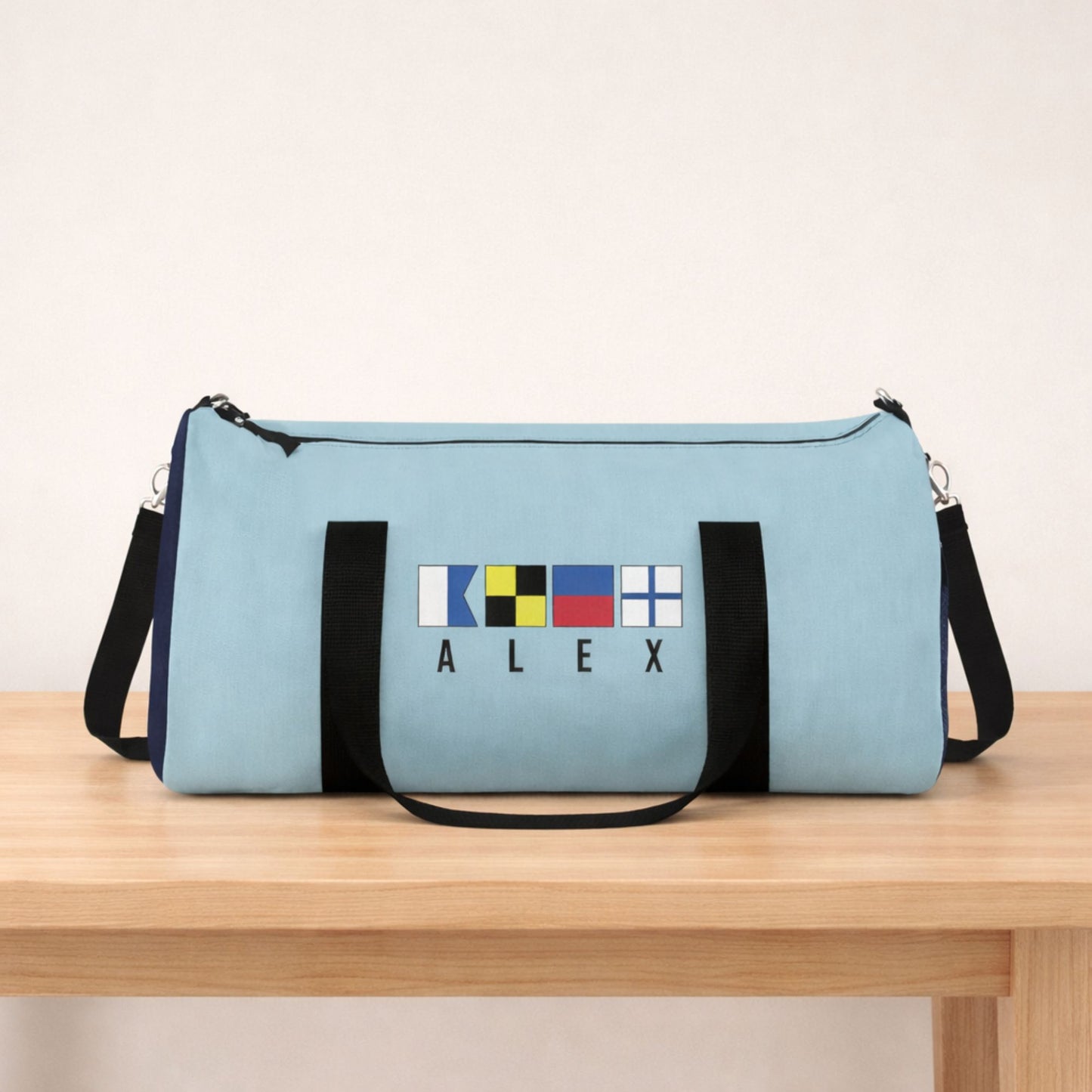 Personalized Nautical Flags Sports Bag