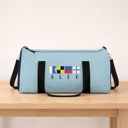 Personalized Nautical Flags Sports Bag