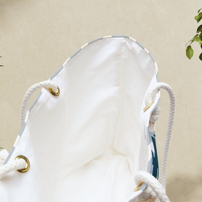 Sky Blue Nautical Weekender Bag with Anchor