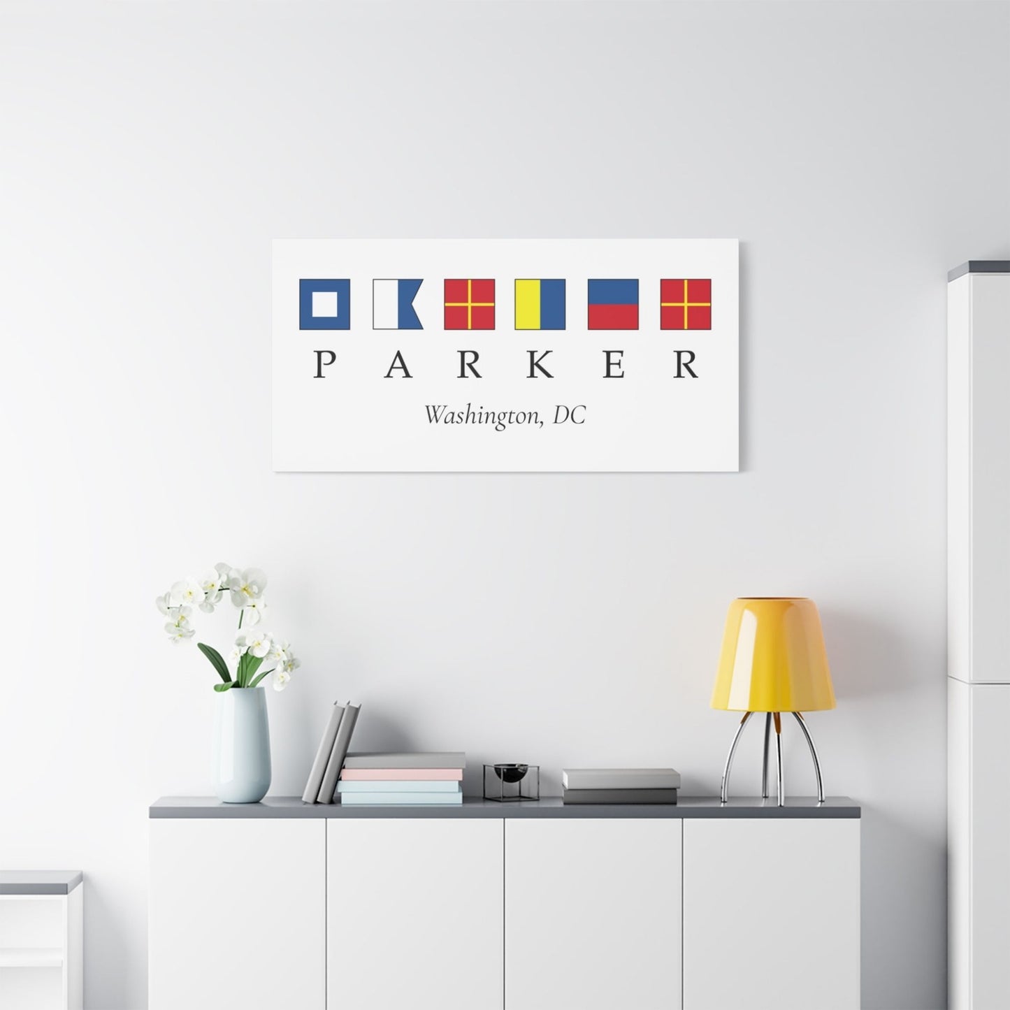 Personalized Nautical Signal Flag Canvas