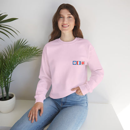 Personalized Embroidered Nautical Flag Sweatshirt
