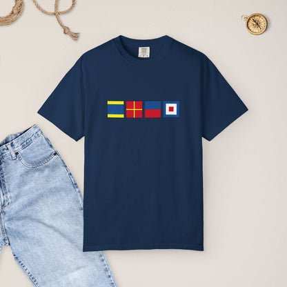 Personalized Nautical Flags T-Shir - Comfort Colors® Tee
