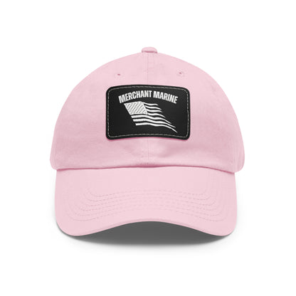 Merchant Marine Dad Hat with Leather Patch