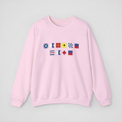 Personalized Nautical Flags Sweatshirt