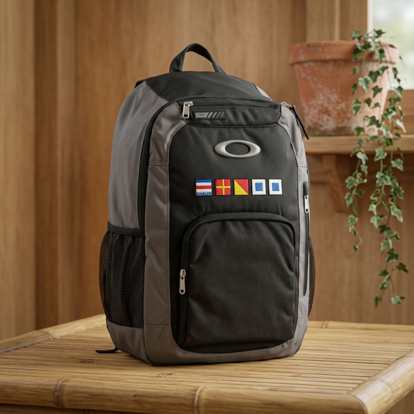 Personalized Nautical Flags Backpack - Embroidered