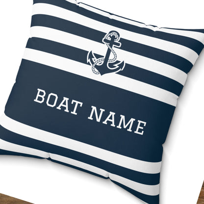 Anchor Boat Name Pillow