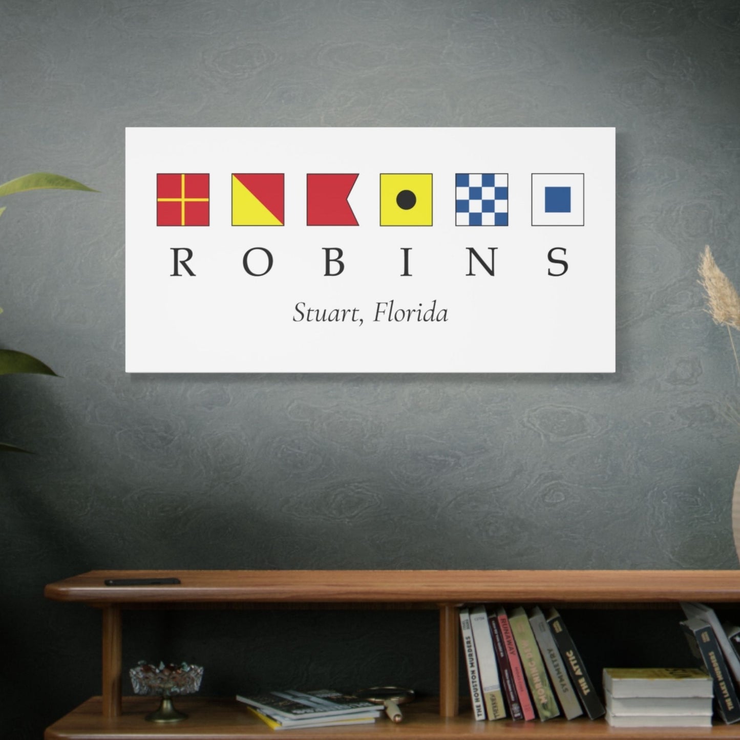 Personalized Nautical Signal Flag Canvas