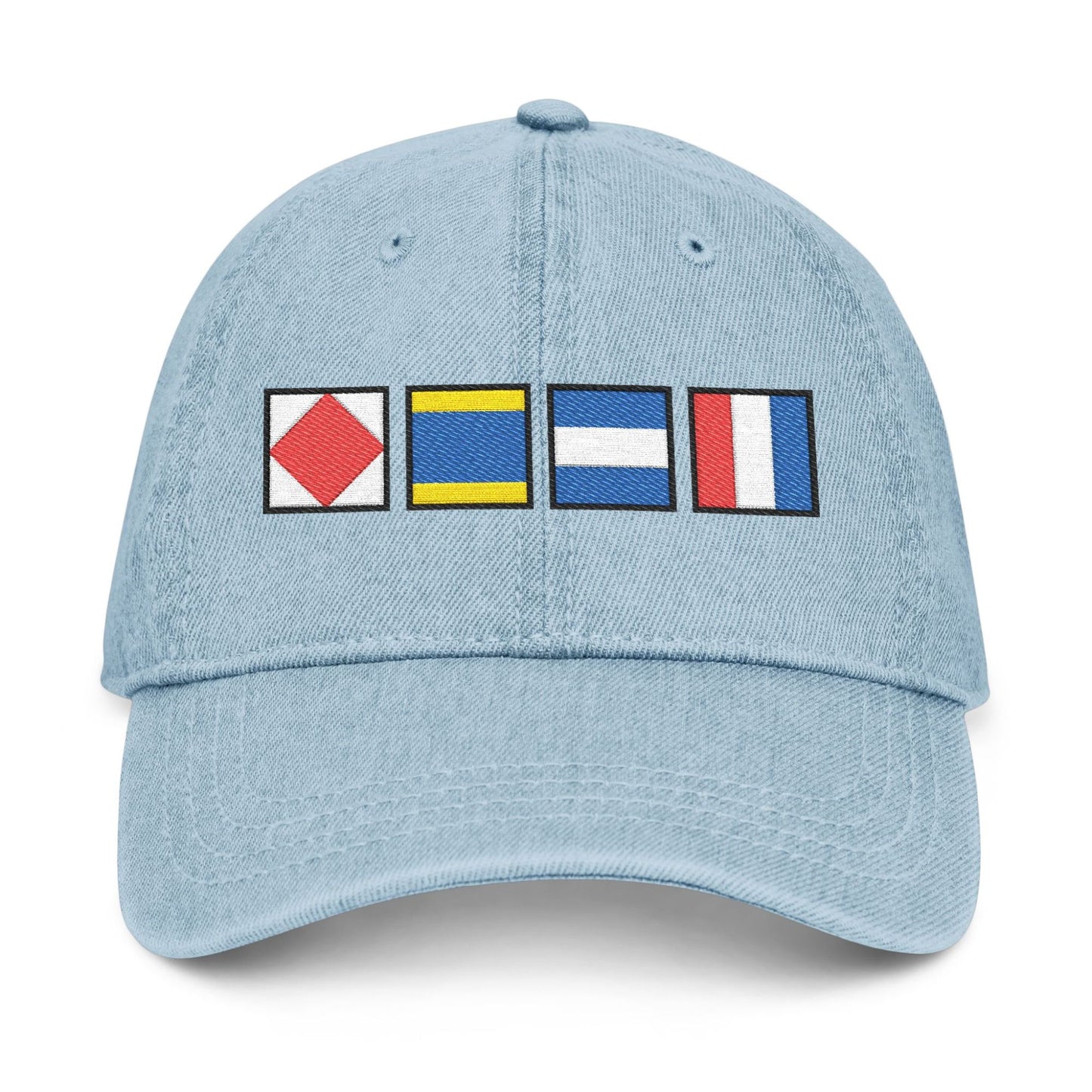 Personalized Nautical Flags Denim Hat