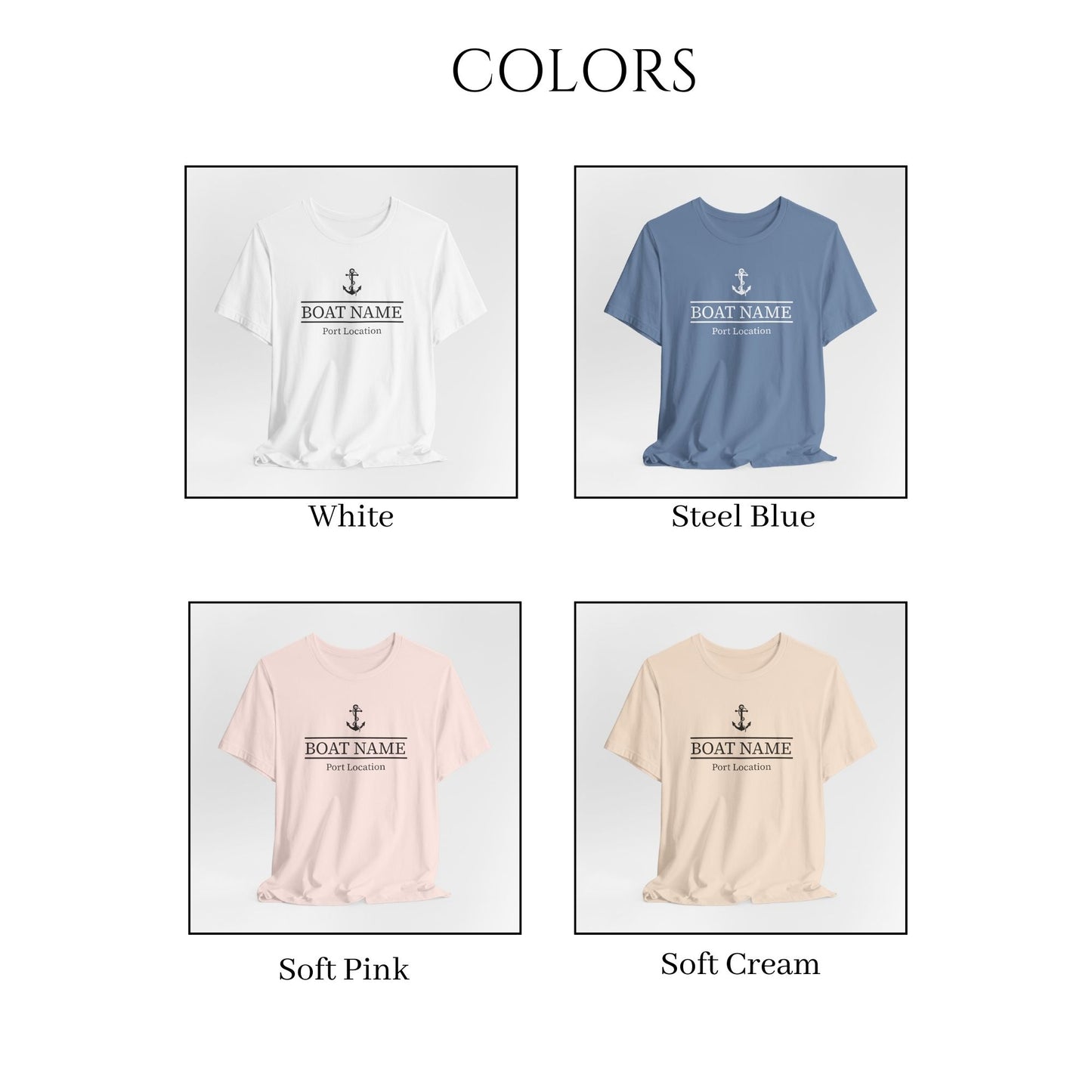 Custom Boat Name and Port T-Shirt