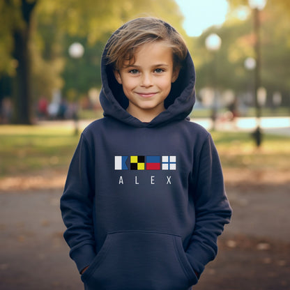 Nautical Signal Flags Youth Hoodie