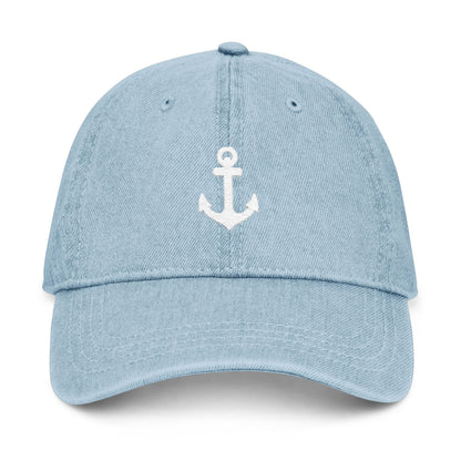 Embroidered Anchor Denim Hat
