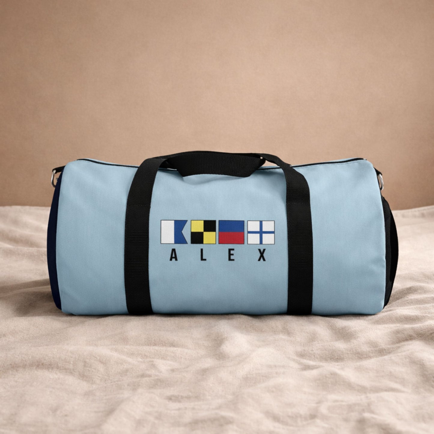 Personalized Nautical Flags Sports Bag