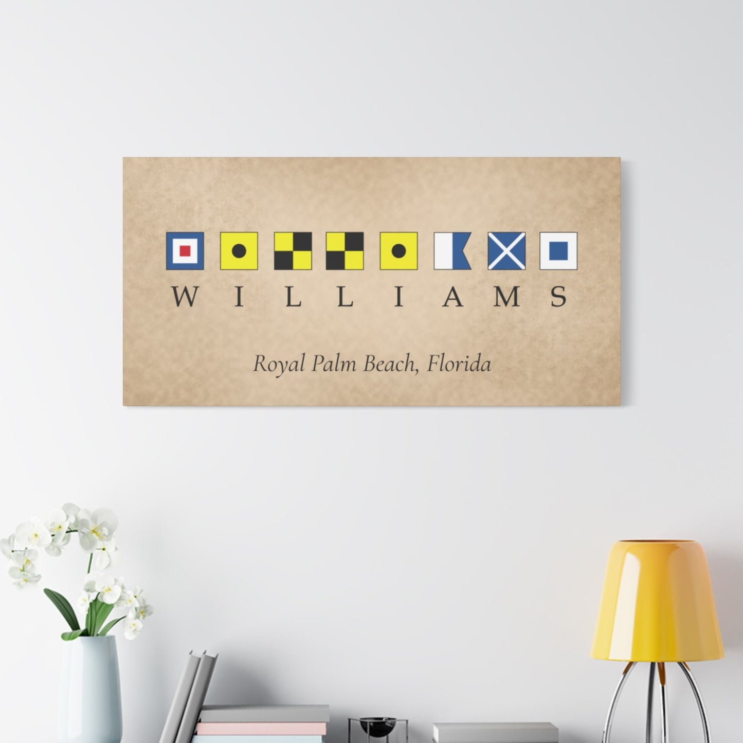 Personalized Nautical Signal Flag Canvas