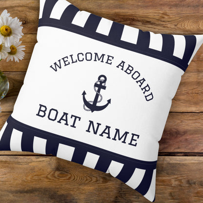 Anchor Boat Name Pillow