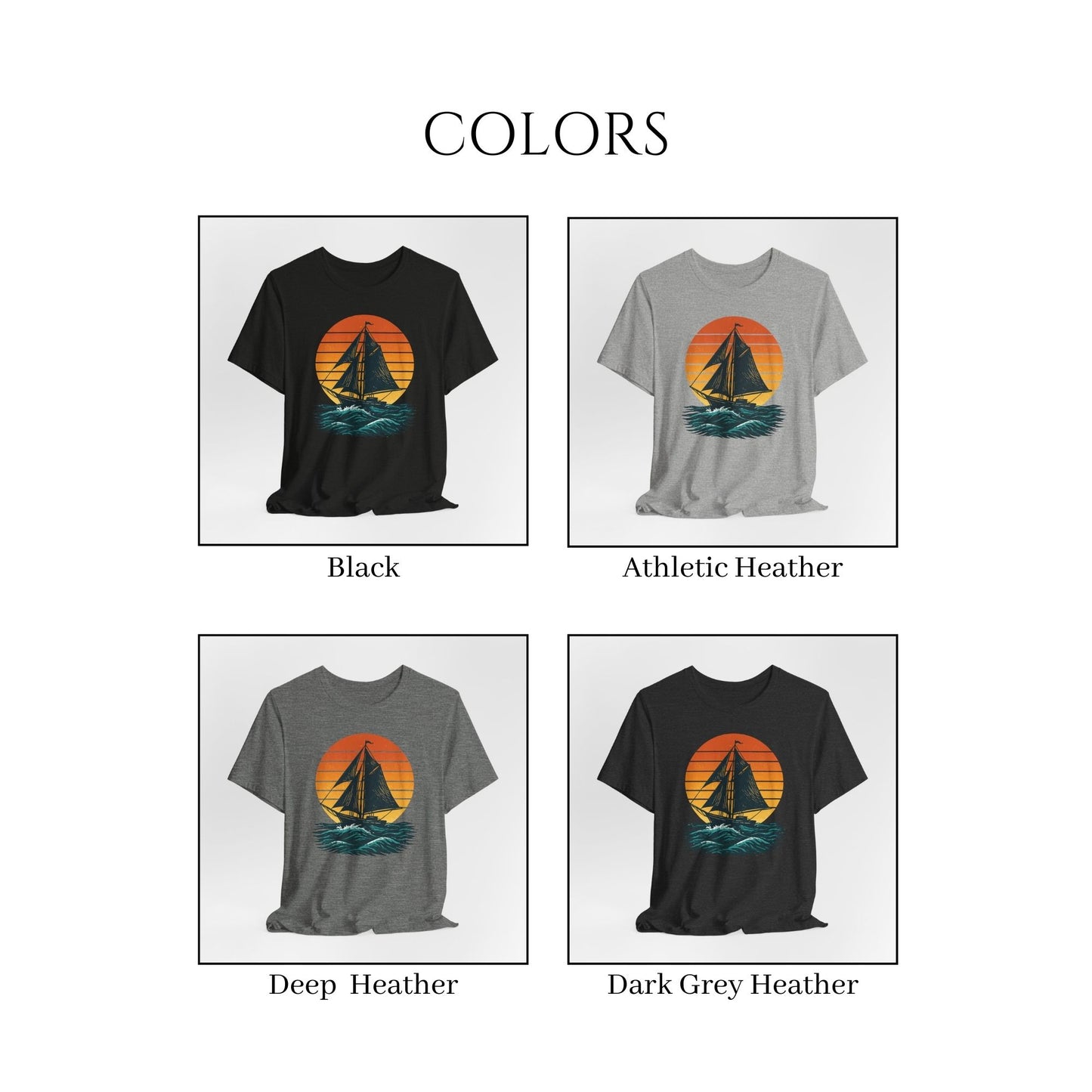 Sailing Sunset Nautical T-Shirt