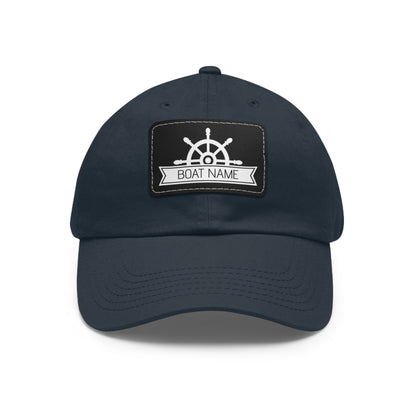 Personalized Dad Hat with Boat Name