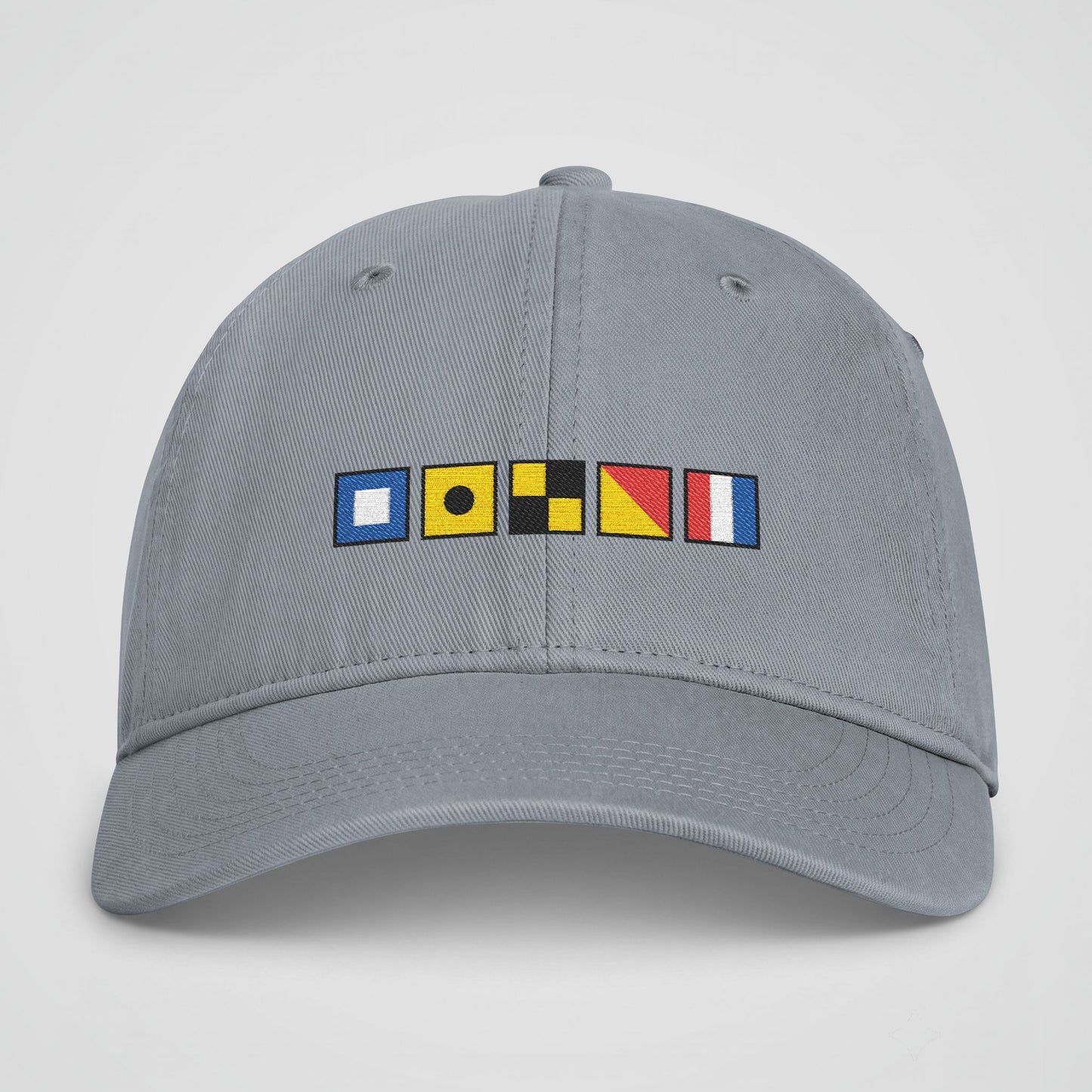 Personalized Nautical Flags Coastal Washed Cap
