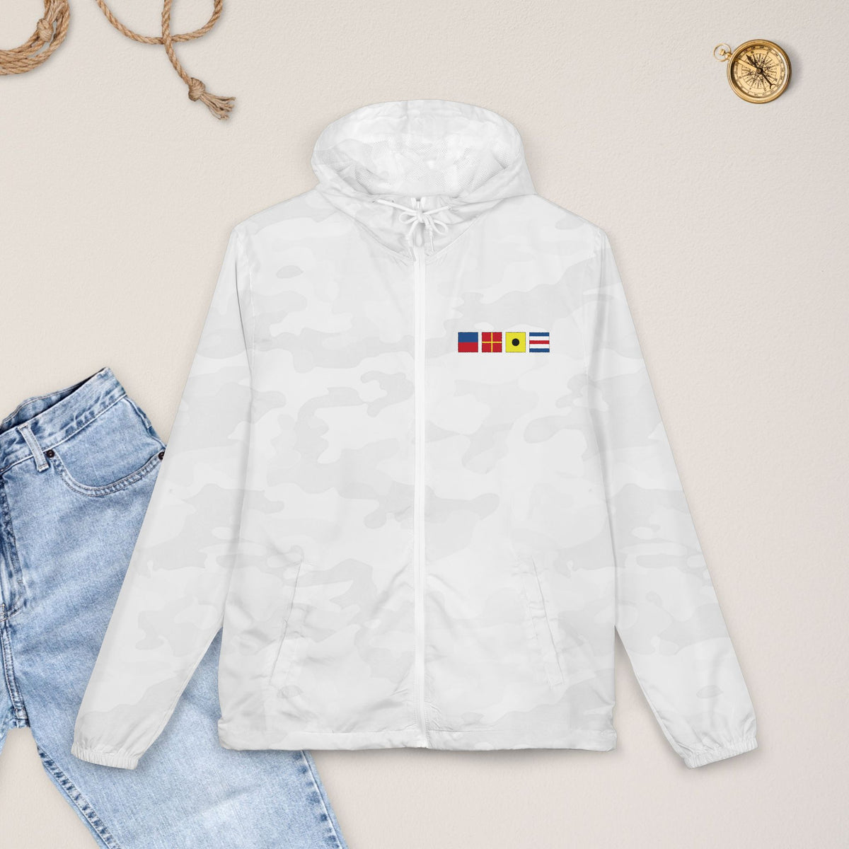 Personalized Nautical Flag Windbreaker Jacket