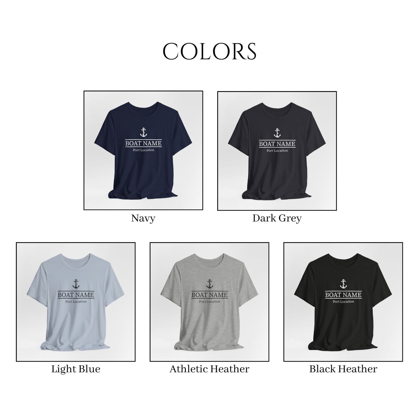 Custom Boat Name and Port T-Shirt