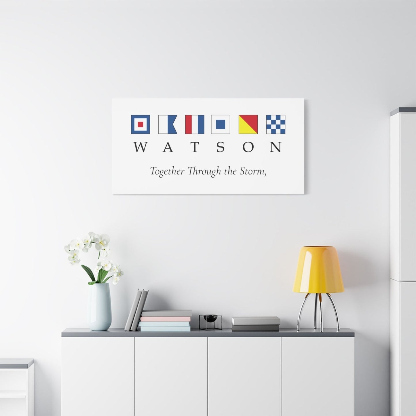 Personalized Nautical Signal Flag Canvas