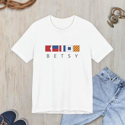 Personalized Nautical Flag Shirt