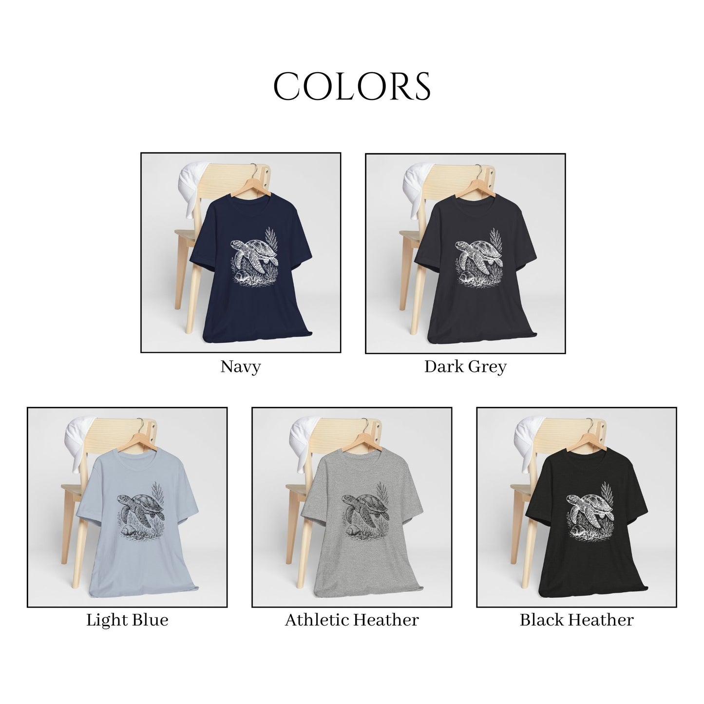 Sea Turtle T-Shirt Nautical Ocean Graphic Tee