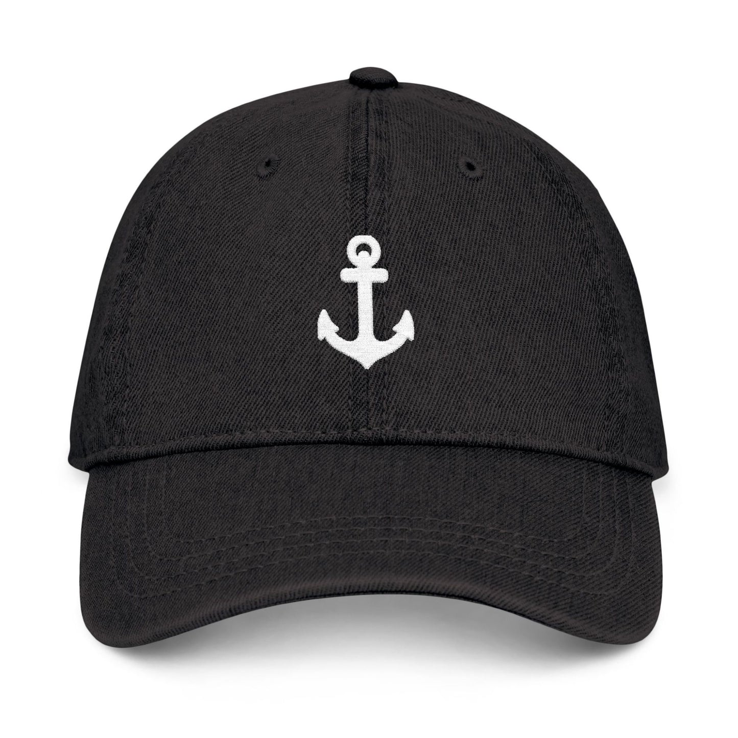 Embroidered Anchor Denim Hat