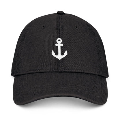 Embroidered Anchor Denim Hat