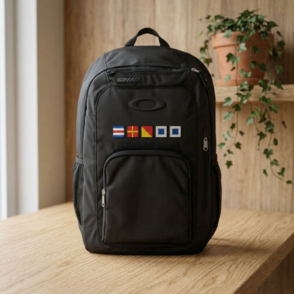 Personalized Nautical Flags Backpack - Embroidered