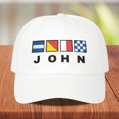 Custom Nautical Flags Dad Hat