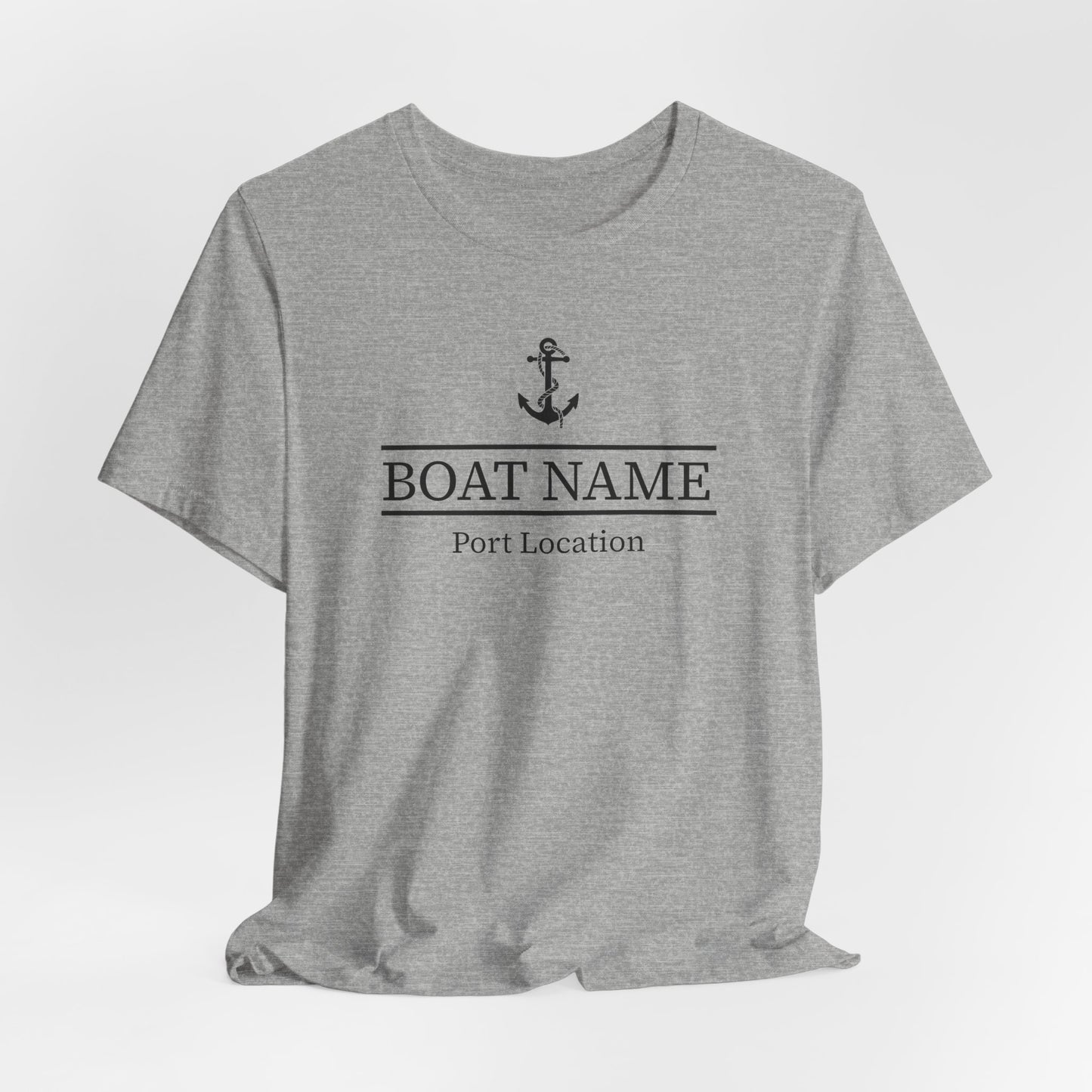 Custom Boat Name and Port T-Shirt