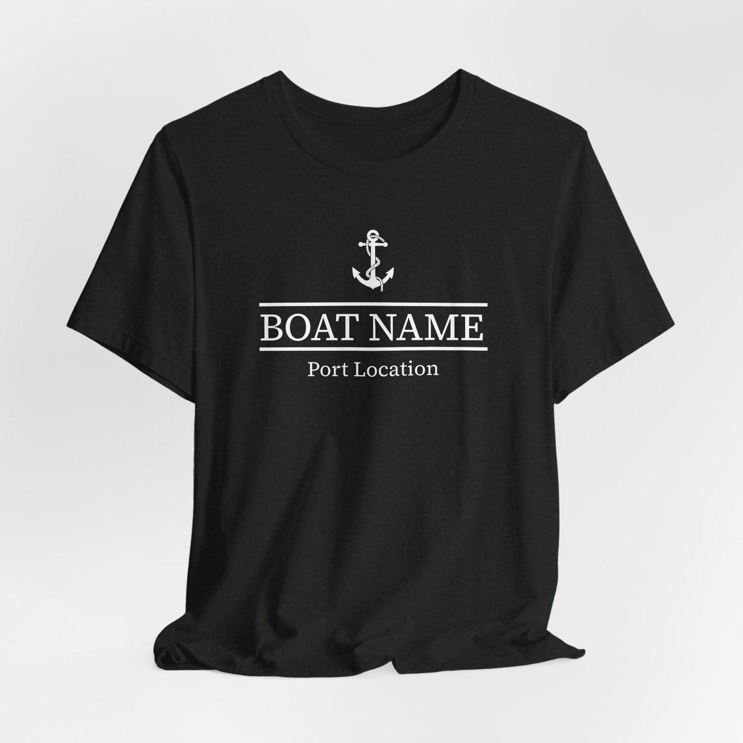 Custom Boat Name and Port T-Shirt