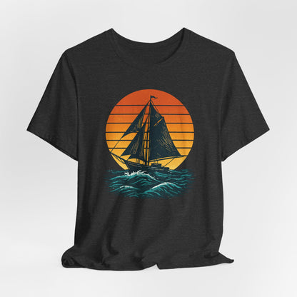 Sailing Sunset Nautical T-Shirt