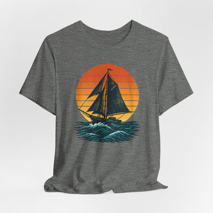 Sailing Sunset Nautical T-Shirt