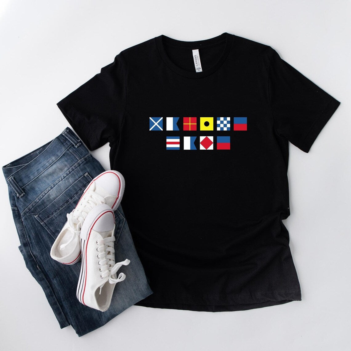 Personalized Nautical Flag T‑Shirt - For Boaters & Sailors