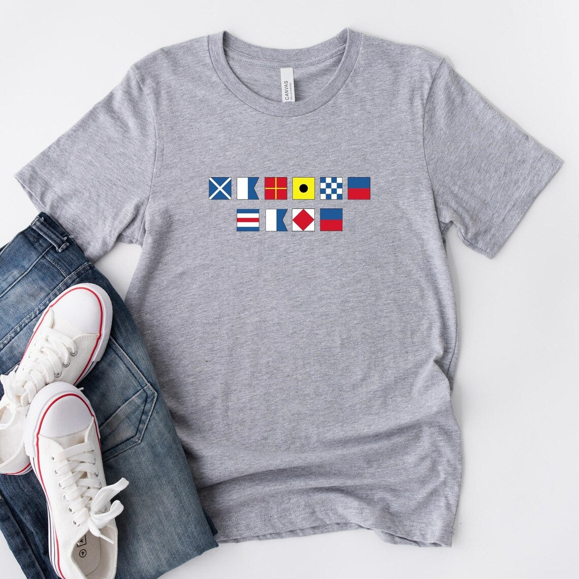 Personalized Nautical Flag T‑Shirt - For Boaters & Sailors