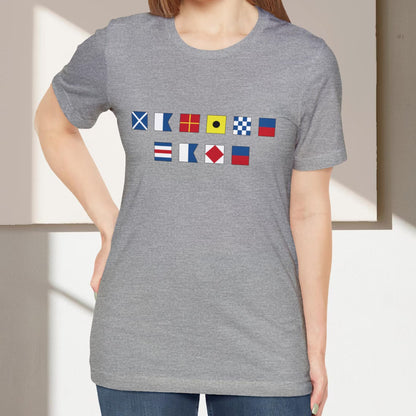 Personalized Nautical Flag T‑Shirt - For Boaters & Sailors