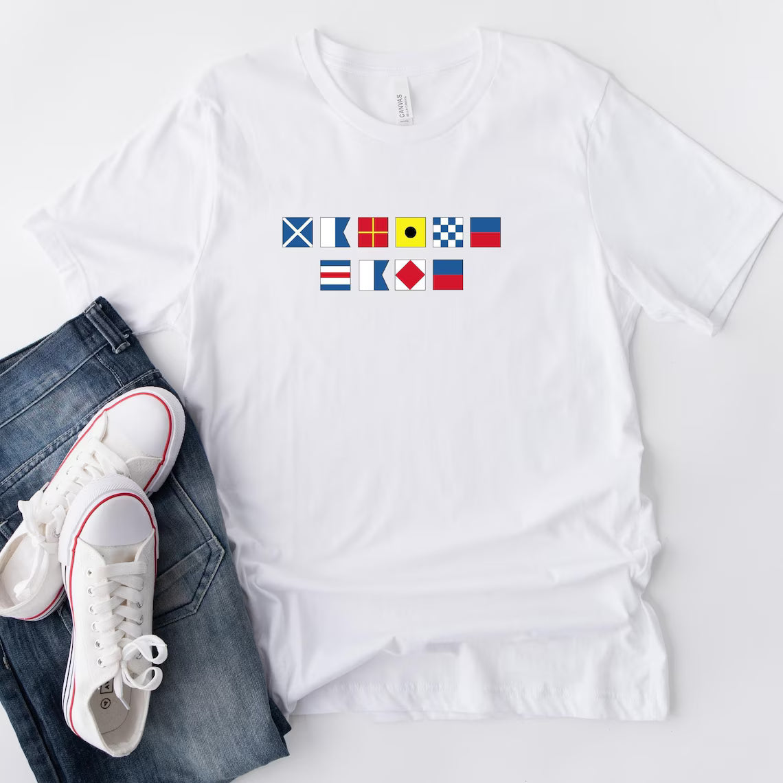 Personalized Nautical Flag T‑Shirt - For Boaters & Sailors