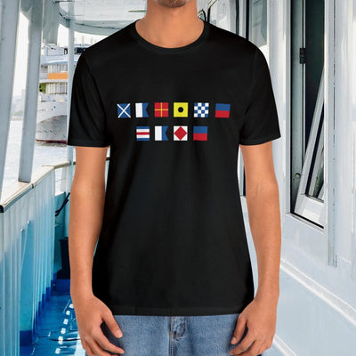 Personalized Nautical Flag T‑Shirt - For Boaters & Sailors