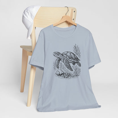 Sea Turtle T-Shirt Nautical Ocean Graphic Tee