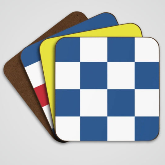 Set of 4 Nautical Flags Coasters