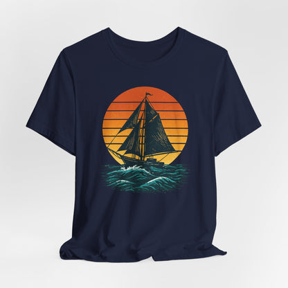 Sailing Sunset Nautical T-Shirt