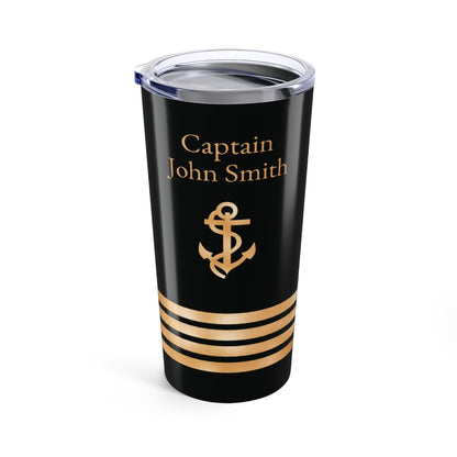 Ringneck tumbler with Ship Captain Insignia