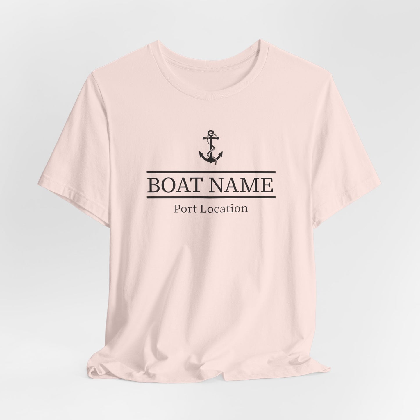 Custom Boat Name and Port T-Shirt