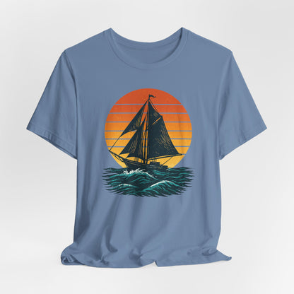 Sailing Sunset Nautical T-Shirt