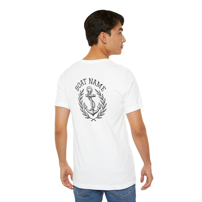 Custom Boat Name Anchor T-Shirt